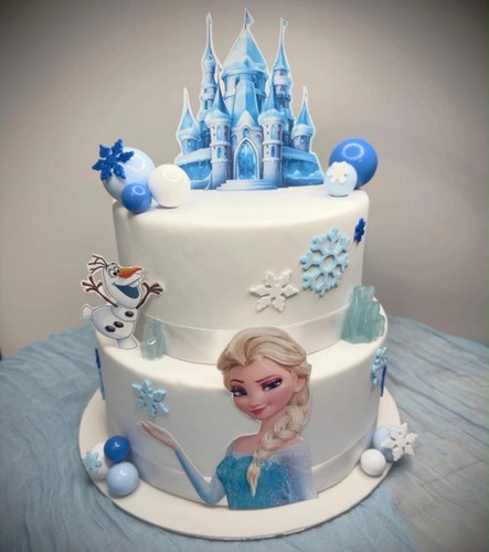 Torta scenografica frozen elsa - scenografica,