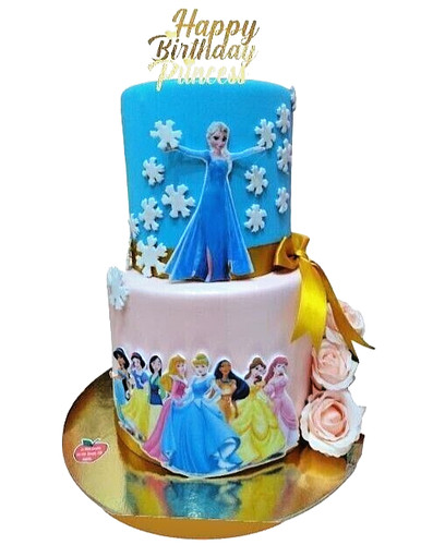 Torta scenografica principesse - torta,