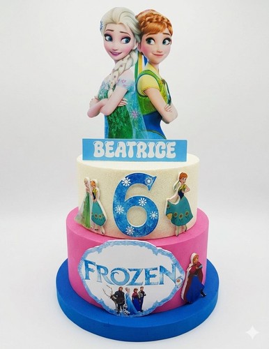 Torta scenografica frozen - scenografica,