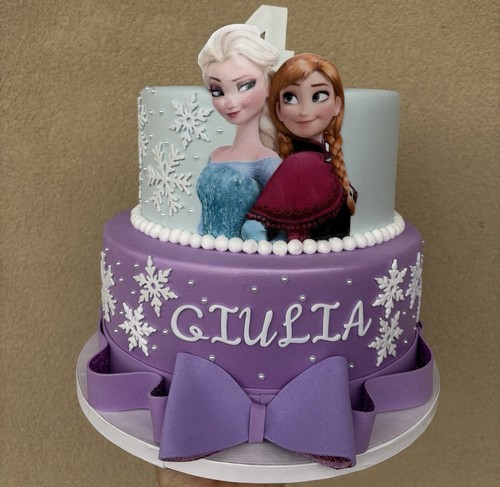 Torta scenografica frozen - torta,