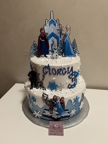 Torta scenografica frozen - scenografica,